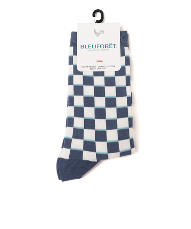 BLEUFORET:チェック パターン ソックス