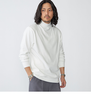 SHIPS:〈吸湿発熱〉モイスチャー モックネック プルオーバー