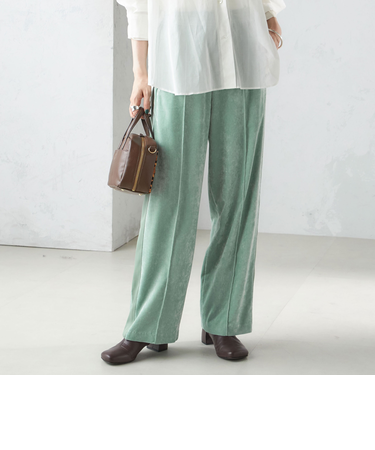 〈手洗い可能〉ベッチン ライン ストレート パンツ