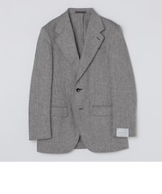 【SHIPS別注】CARUSO: ワイドラペル ヘリンボーン ツイード ジャケット