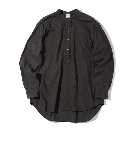 Southwick Gate Label: バンドカラー プルオーバー ハウンドトゥース ネルシャツ