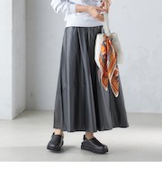 〈手洗い可能〉ギャザー スカート