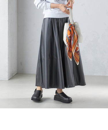 〈手洗い可能〉ギャザー スカート