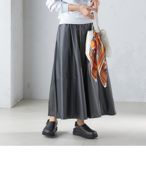 〈手洗い可能〉ギャザー スカート