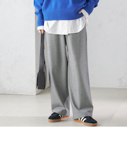 〈手洗い可能〉両面起毛 ドロスト パンツ
