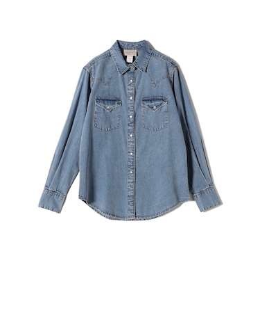 ROCKMOUNT:〈洗濯機可能〉デニム ウエスタン エンブロイダリー