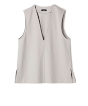 SHIPS Primary Navy Label:〈手洗い可能〉ウール ジャージー オーバー ベスト