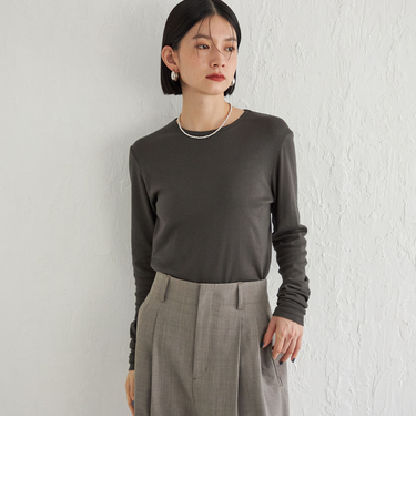 Wai+:〈手洗い可能〉オーガニックコットン カットソー