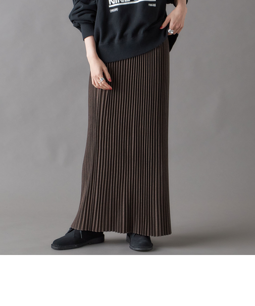 SHIPS NINE CASE:プリーツ スカート