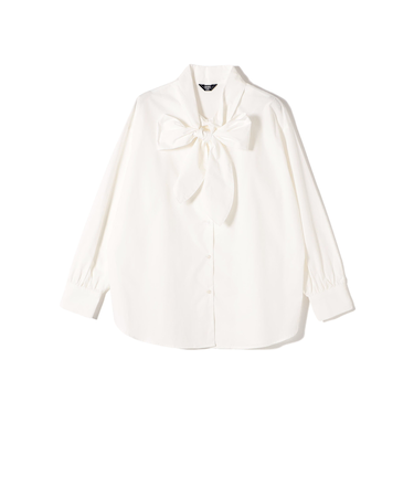 SHIPS Colors:〈手洗い可能〉コットン ボウタイ シャツ