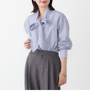 SHIPS Colors:〈手洗い可能〉コットン ボウタイ シャツ