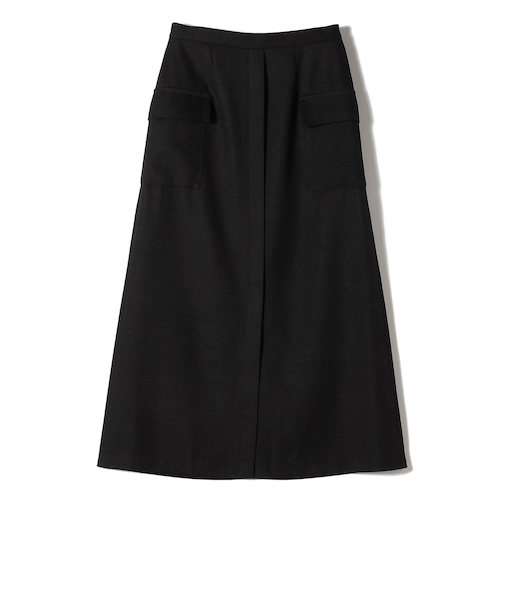 SHIPS Colors:〈手洗い可能〉ブッチャー ポケット スカート