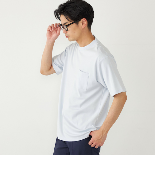 SHIPS Colors:〈抗菌防臭・接触冷感〉スムース ビズT ショートスリーブ◇