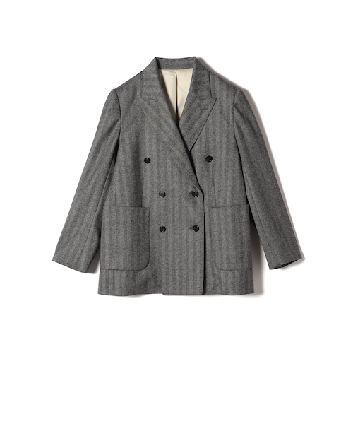 新品ヘリンボーンダブルジャケット ヘリンボーンダブルジャケット | BOURGE (Women)/ブールジュ