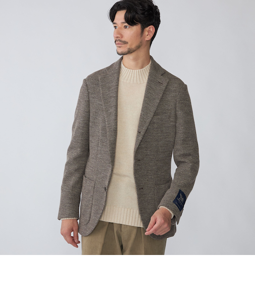 SHIPS: LANIFICIO ROMA メランジ ジャージー ジャケット