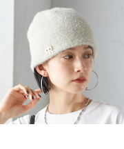 perah:ラメ ニット キャップ