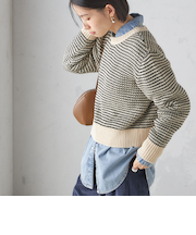 〈手洗い可能〉ジャカード プルオーバー