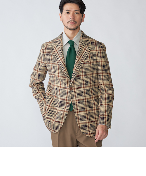 SHIPS別注】Errico Formicola: ウール チェック ジャケット