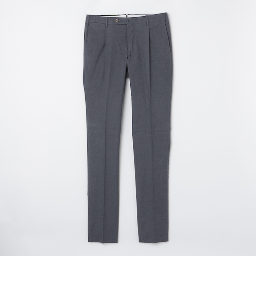 PT TORINO: コットン フランネル 無地 スラックス パンツ