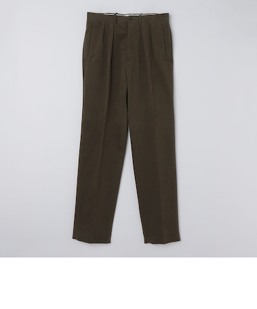 BERNARD ZINS: HUBERT コットン ツープリーツ トラウザーズ