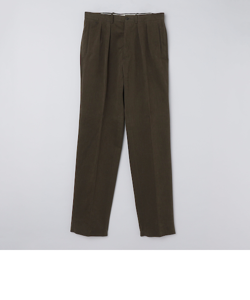 BERNARD ZINS: HUBERT コットン ツープリーツ トラウザーズ