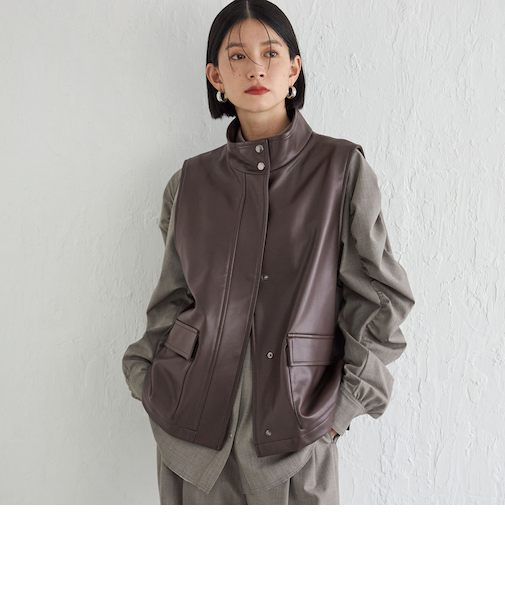 Wai＋:スタンドカラー ベスト