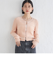 Wai＋:〈手洗い可能〉1/18ホック付 カーディガン