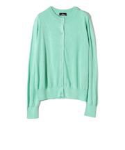 SHIPS Primary Navy Label:シルク カシミヤ クルーネック カーディガン 2