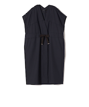 Nell:肩フリル ロング ジレ