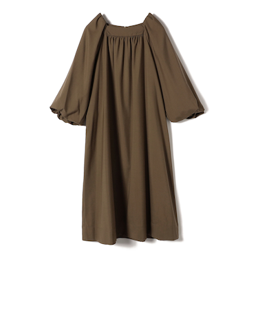 SHIPS Primary Navy Label:梳毛 スクエア ネック ワンピース