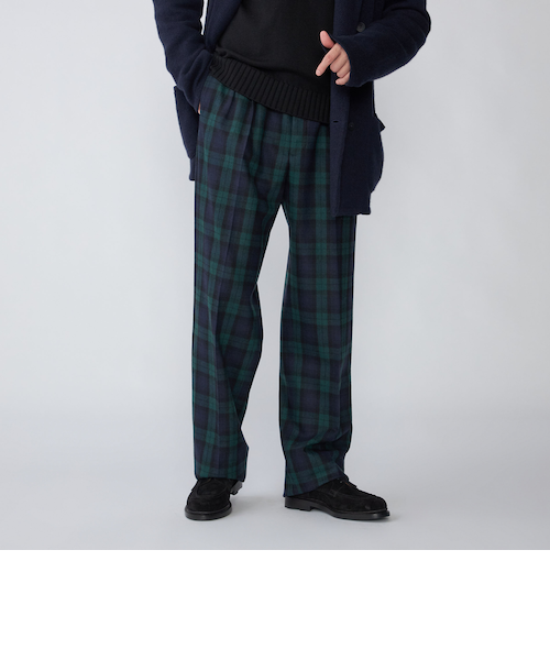 パンツ BERNARD ZINS H8 BERNARD ZINS: H8 ウール ブラックウォッチ スラックス