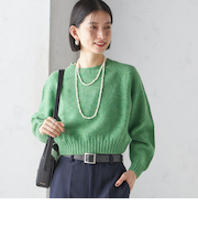 Harley of Scotland:〈手洗い可能〉:クロップド プルオーバー