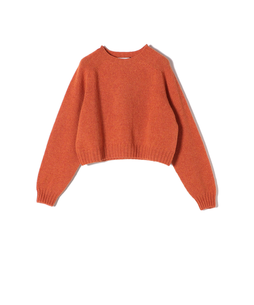 Harley of Scotland:〈手洗い可能〉:クロップド プルオーバー