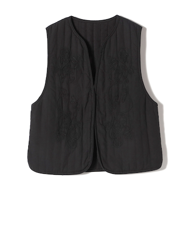 Fanaka:〈手洗い可能〉リバーシブル 刺繍 ベスト