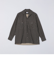 【SHIPS別注】Errico Formicola: コーデュロイ プリント オープンカラー シャツ