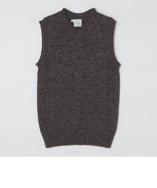 【SHIPS別注】knitbrary: アルパカ Vネック ニットベスト