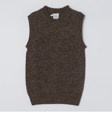 【SHIPS別注】knitbrary: アルパカ Vネック ニットベスト