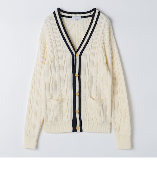 SHIPS: 奥山メリヤス チルデン ニット カーディガン