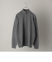 ALAN PAINE:12ゲージ ジーロンラム ジップモック ニット