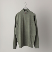 ALAN PAINE:12ゲージ ジーロンラム ジップモック ニット