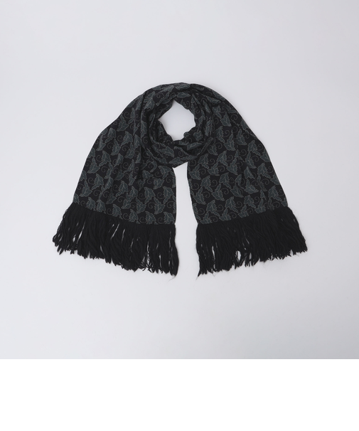 【SHIPS別注】STEFANO CAU: リーフモチーフ フリンジ ストール