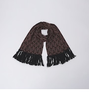 【SHIPS別注】STEFANO CAU: リーフモチーフ フリンジ ストール
