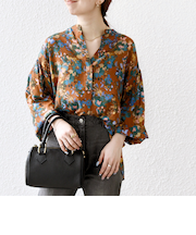 SHIPS any: 〈手洗い可能〉TROUILLET フラワー プリント シャツ ブラウス