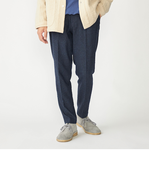 SHIPS: RENEWOOL ホームスパン イージーパンツ