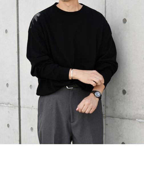 SHIPS any: 〈手洗い可能〉バンブー レーヨン ウール混 ルーズ ロングスリーブ Tシャツ ［BRIOS］◇