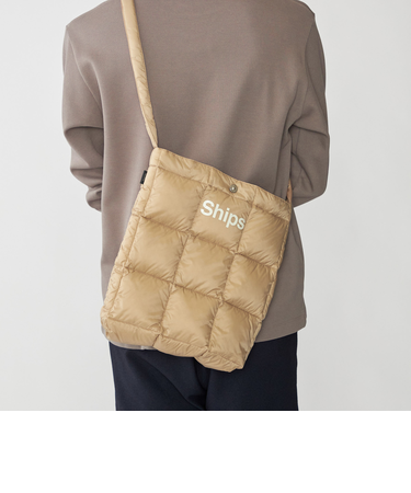 【WEB限定/SHIPS別注】TAION: ダウン スクエア ショルダー バッグ