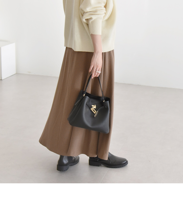 quaranciel:〈洗濯機可能〉チェック Aライン セミフレア スカート