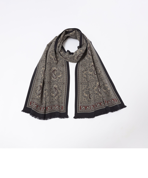 【SHIPS別注】Fratelli Luigi: ペイズリー プリント スカーフ