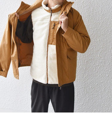 【WEB限定】SHIPS any:〈撥水加工〉3WAY フリースベスト セット スタンドカラー ブルゾン◇