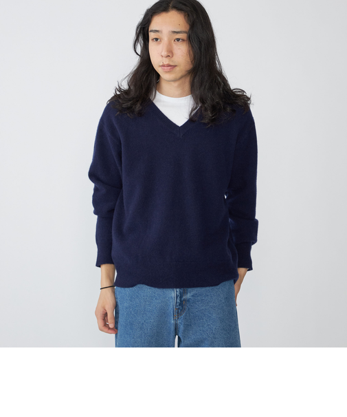 SHIPS:〈手洗い可能〉ソフト ウール Vネック ニット（アンサンブル対応）